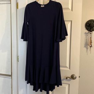 Solid navy dress
